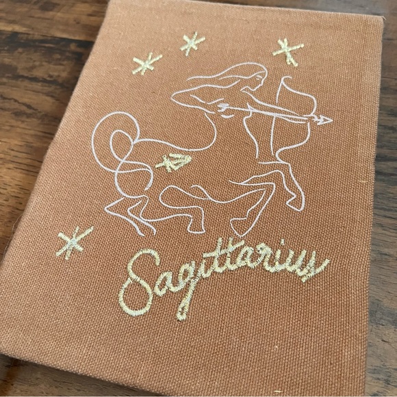 NWT urban outfitters zodiac fire sign sagittarius printed notebook journal - Picture 2 of 5